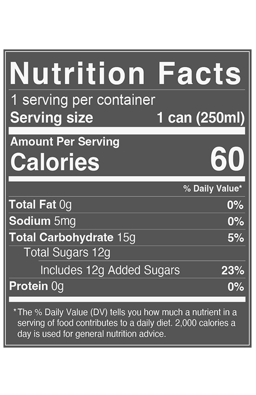 Sparkling Margarita 8.4 fl oz additional information