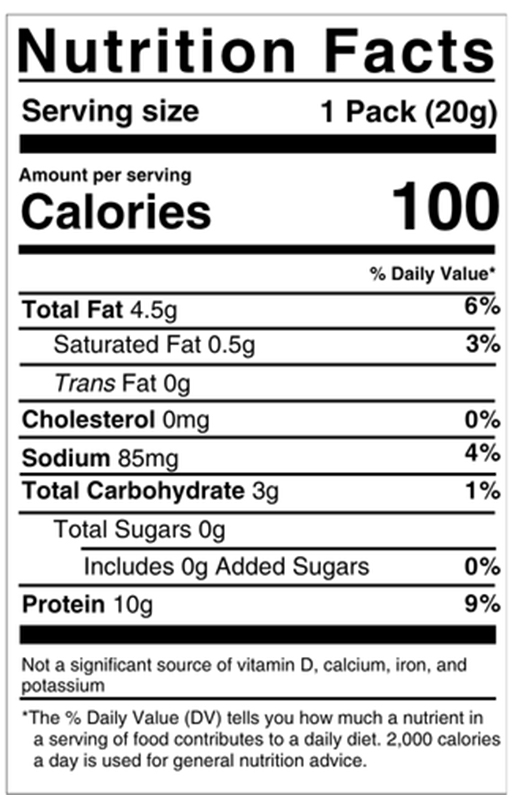 Lightly Salted Protein Toppings 0.7 oz additional information