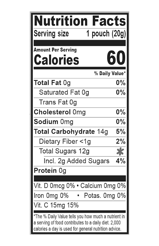 Real Fruit Whips Strawberry 0.7 oz additional information
