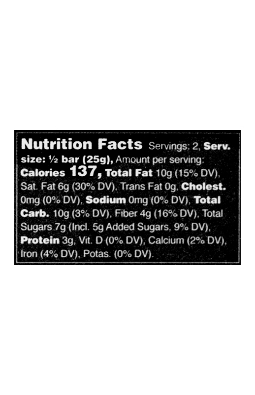 Bourbon Cask Aged Bar 1.8 oz additional information