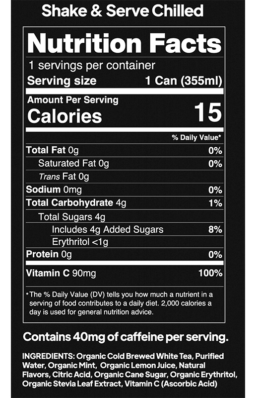 Grapefruit Basil Mint 12 fl oz additional information