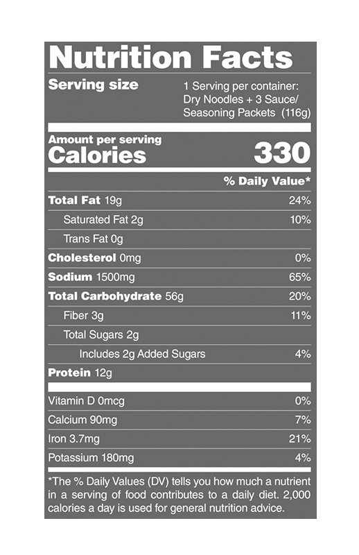Chili Crisp Noodles 4.09 oz additional information