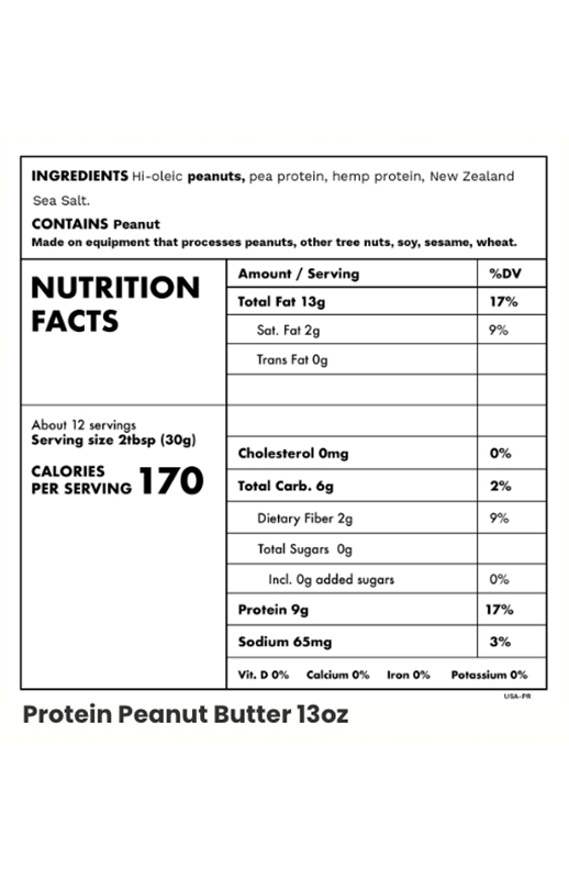 Protein Peanut Butter 13 oz additional information