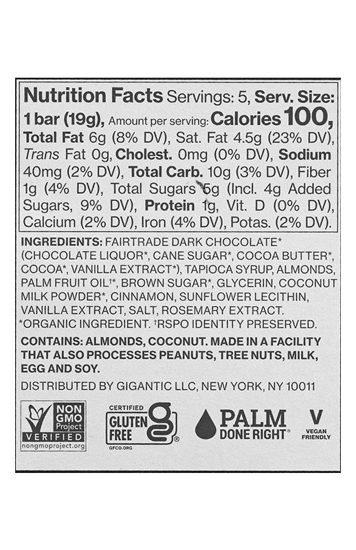 Almond Horchata - 5 Mini Deluxe Candy Bars 3.35 oz additional information