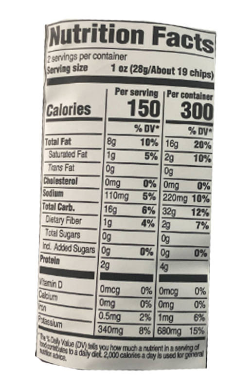 Original Sea Salt Kettle Cooked Potato Chips 2oz additional information