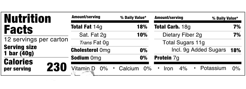 Crunchy Peanut Bar 1.4 oz additional information
