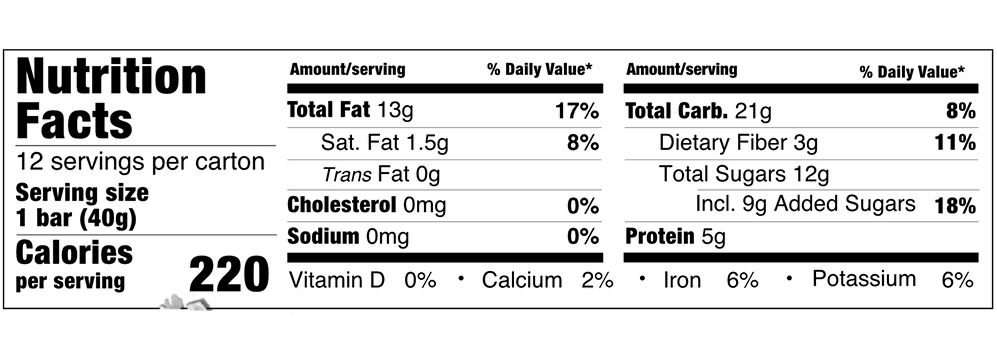 Crunchy Pistachio Bar 1.4 oz additional information