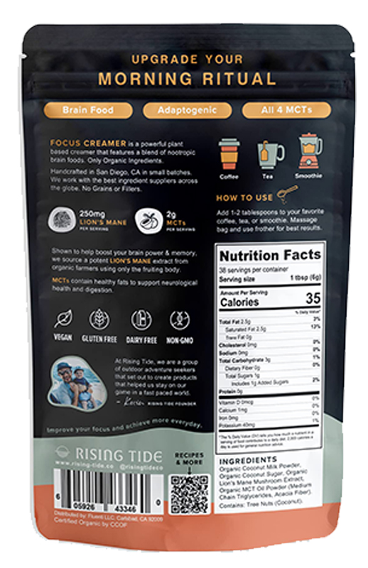 Focus Coconut Creamer Original / 30 Servings additional information