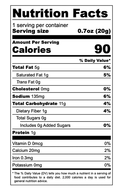 Cheddar Crunchy Ancient Grain Puffs 0.7oz  additional information