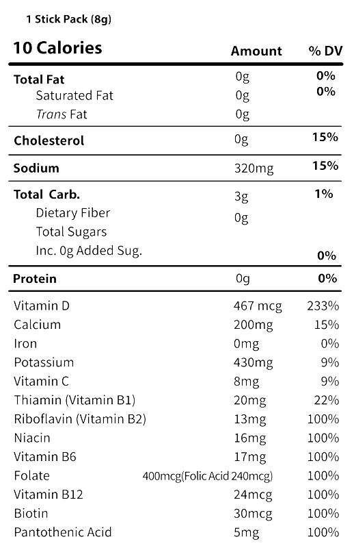 Black Cherry Cream (Energy) Sparkling Electrolyte Powder 0.28 oz additional information