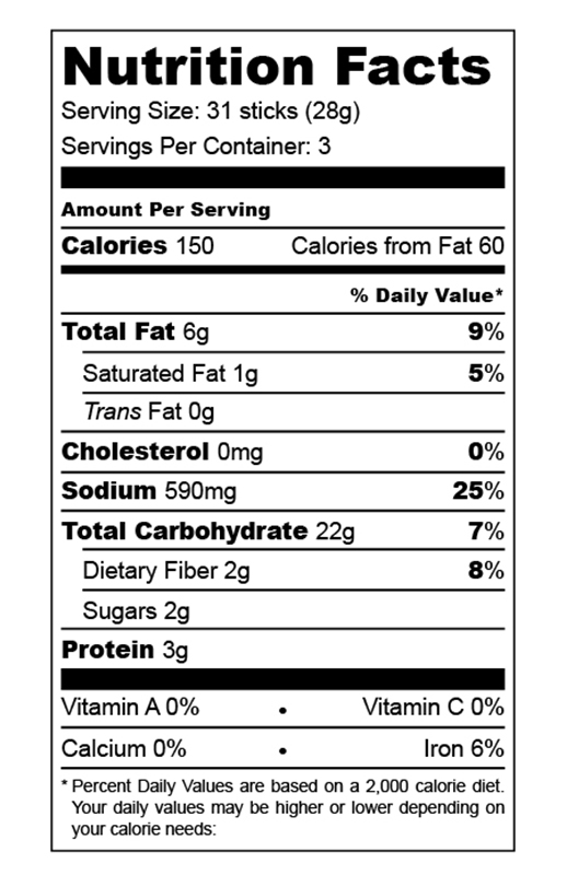 Thai Honey Curry Flavored Pretzel 3 oz additional information