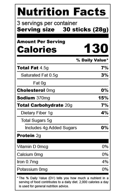 Birthday Cake Flavored Pretzel 3 oz additional information