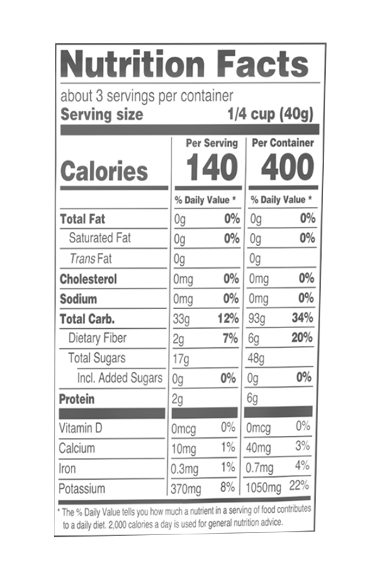 Dried Whole Cherries 4 oz additional information