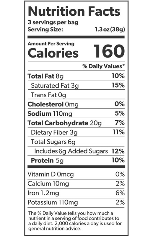Dark Chocolate Peanut Protein Granola Bites 4 oz additional information