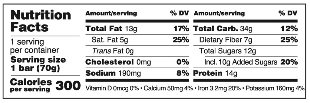 Raspberry Dark Chocolate Oat & Energy Bar 2.5oz additional information