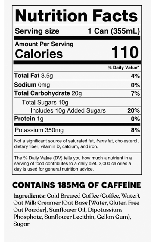 Oat Milk Latte (Classic Latte) 12 oz additional information