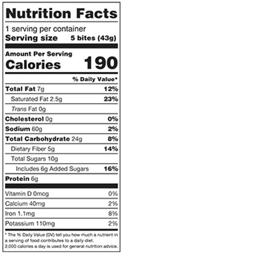Peanut Butter Dark Chocolate Berg Bites 1.5 oz additional information