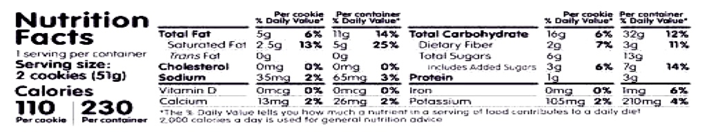 Cinnamon Oatmeal Raisin Snack Packs 1.2 oz additional information