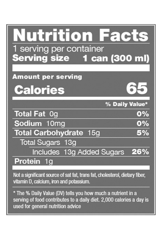 Cranberry Sparkling Flavored Soda 10.1 fl oz additional information