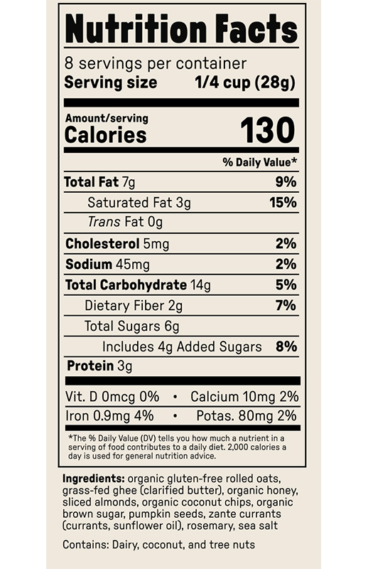 Rosemary Granola 8 oz 6 (Pack) additional information