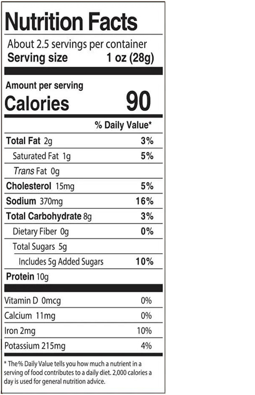 Salsa Fresca Beef Jerky 1 oz additional information
