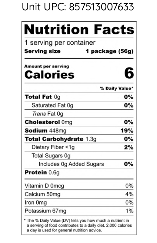 Sliced Dill Pickles 2 oz additional information