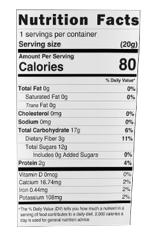 Freeze Dried Dragon Fruit 0.7 oz additional information