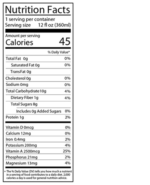 Mango-Goji Berry Whole Plant Rejuvenate Juice 12 fl oz additional information