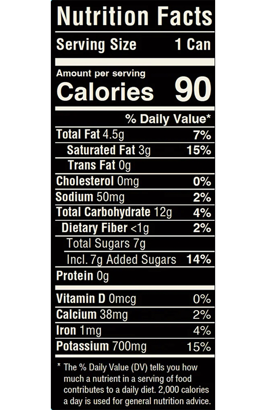 Cabu Vanilla Latte 7.5 fl oz additional information