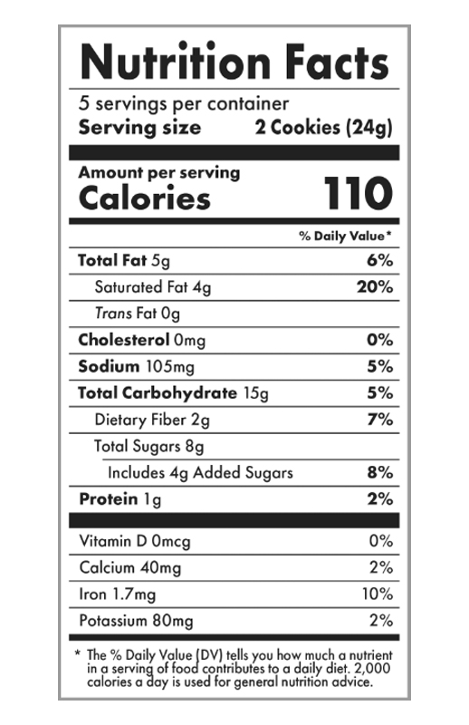 Double Chocolate Soft Baked Cookie 0.85 oz additional information