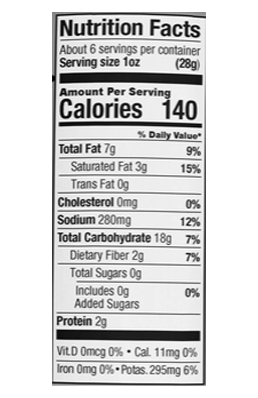 Sea Salt & Vinegar Potato Crisp 5.6 oz additional information