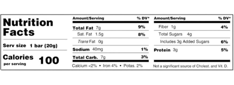 Apple Cinnamon Crisp Mini Bar 0.7 oz additional information