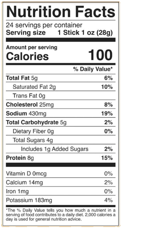 Street Taco Pork Jerky Stick 1 oz additional information