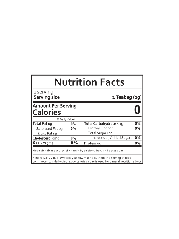 HIBISCUS HERBAL TEA - CAFFEINE FREE REFRESH 0.07 oz additional information
