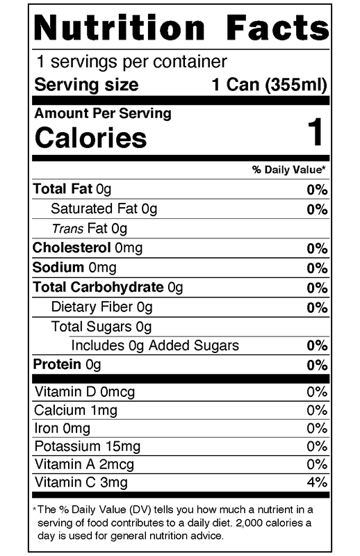 Yuzu Sparkling Water 12 fl oz additional information