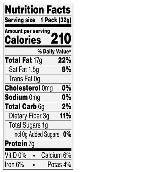 Organic Almond Butter Lightly Toasted 1.15 oz (Pack of 12) SnackMagic