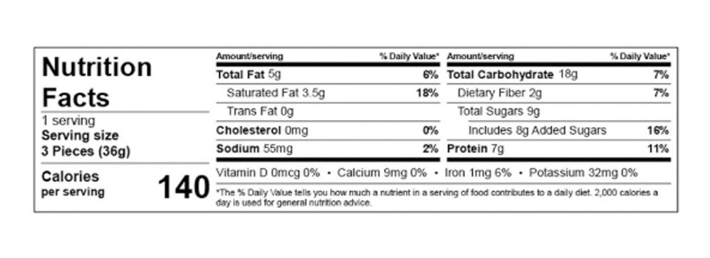 Dark Chocolate Coconut Triple Bites 1.2 oz additional information