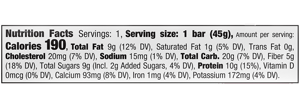 Bubble Tea Protein Bar 1.59 oz additional information
