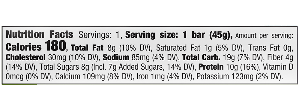 Baklava Protein Bar 1.59 oz additional information
