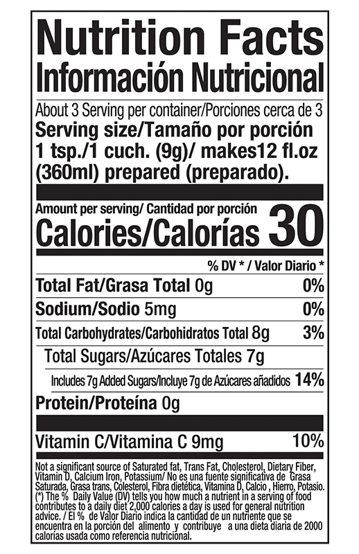 Zuko Drink Mix Strawberry 0.9 oz additional information