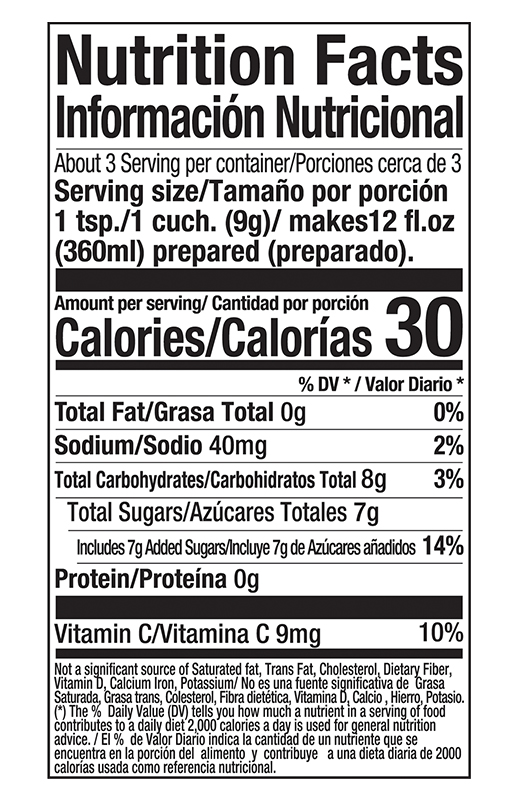 Zuko Drink Mix Pineapple 0.9 oz additional information