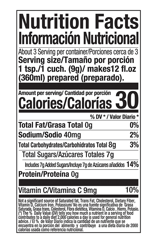 Zuko Drink Mix Horchata 0.9 oz additional information