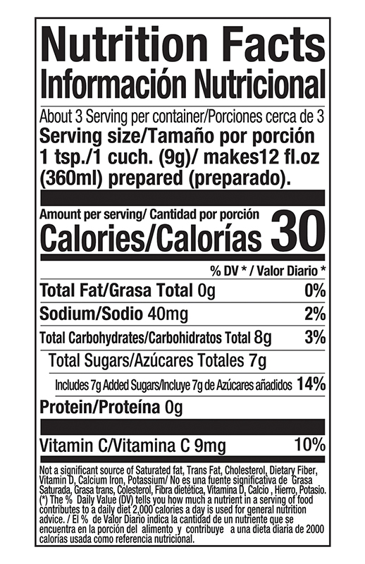 Zuko Drink Mix Orange 0.9 oz additional information