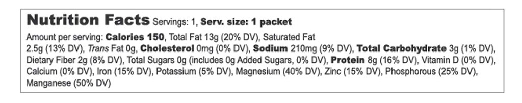 Sea Salt Pumpkin Seeds 1 oz additional information