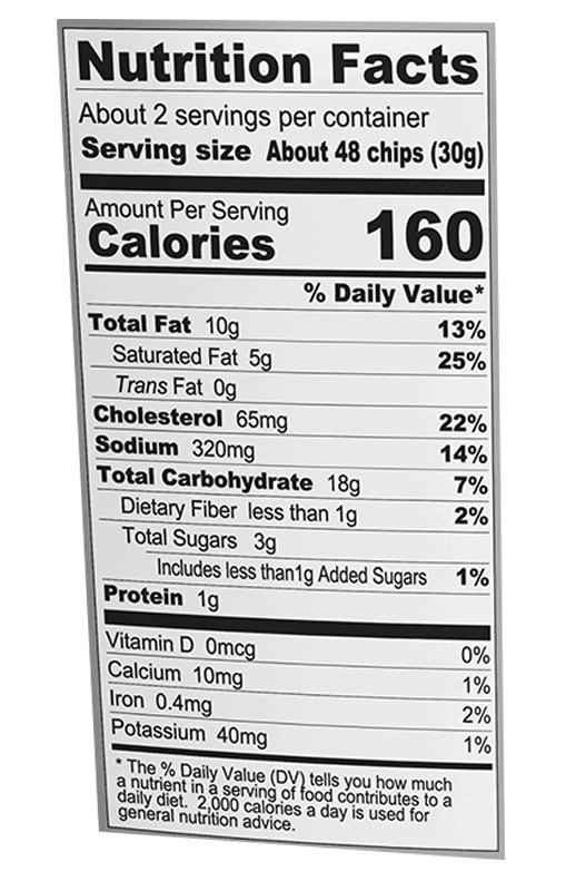 Shrimp chips original 2.5 oz additional information