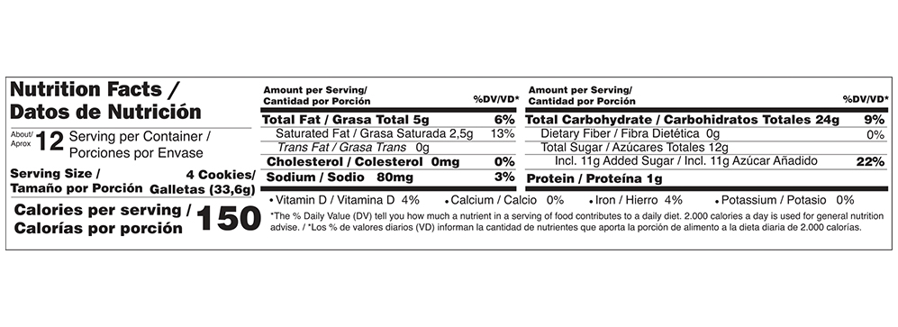 Vanilla Creme Cookie To Go 1.19 oz additional information