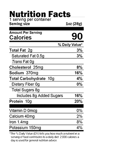 Brooklyn Style Everything Bagel Beef Jerky 1 oz additional information