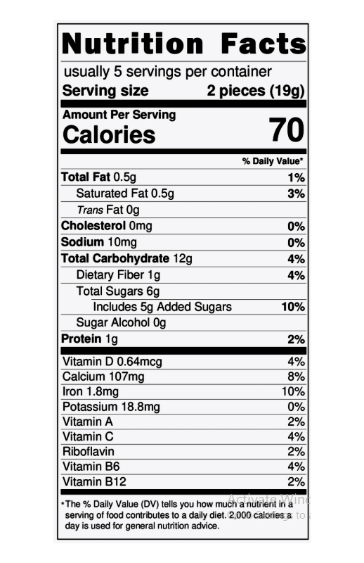 Orange Cream Taffy Bar 0.4 oz  additional information