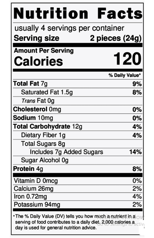 Mini Peanut Butter Cocoa Bars 0.4 oz  additional information