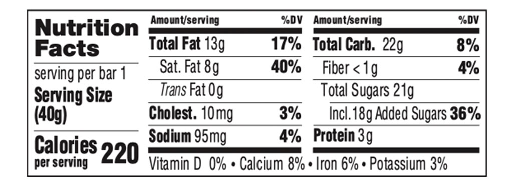  Crunchy Caramel & Sea Salt  Swiss Alpine Milk Chocolate 1.4 oz (Pack of 6) additional information